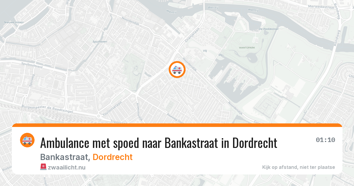 Ambulance met spoed naar Bankastraat in Dordrecht — 7 apr 2026