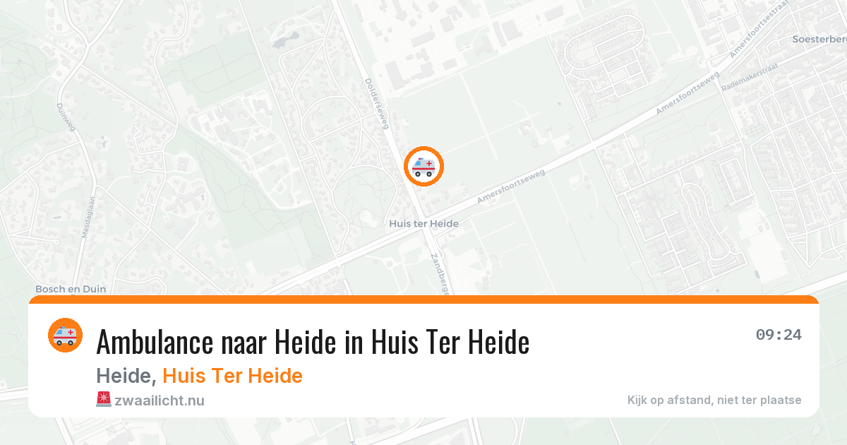 Ambulance naar Heide in Huis Ter Heide — 12 jul 2026