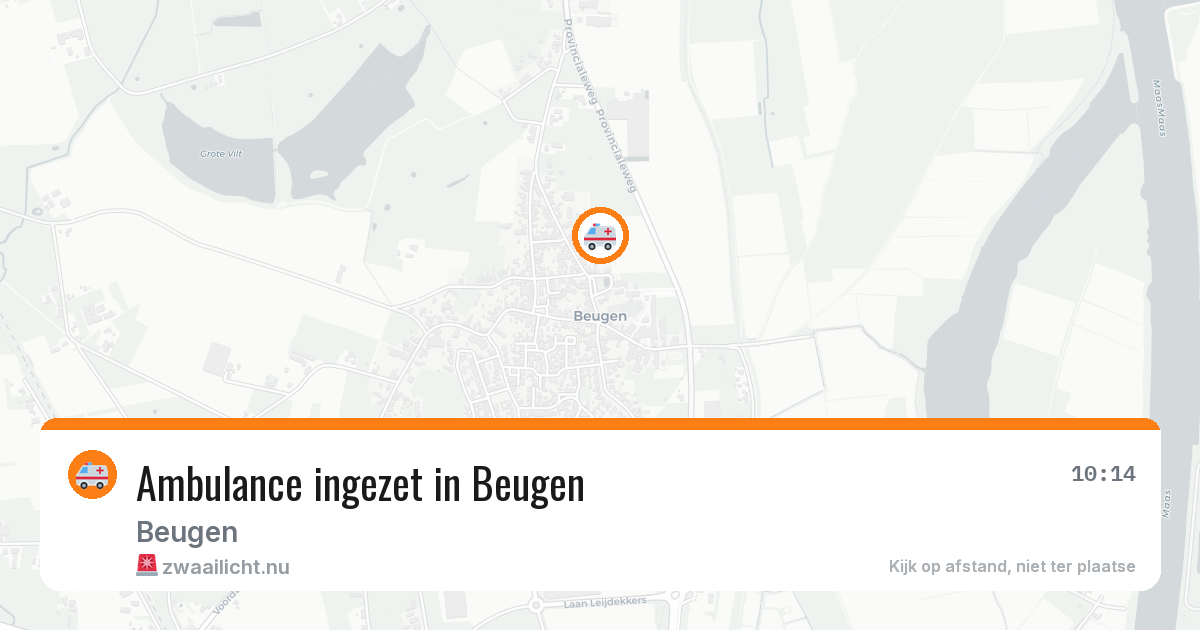 Ambulance ingezet in Beugen — 16 jul 2026
