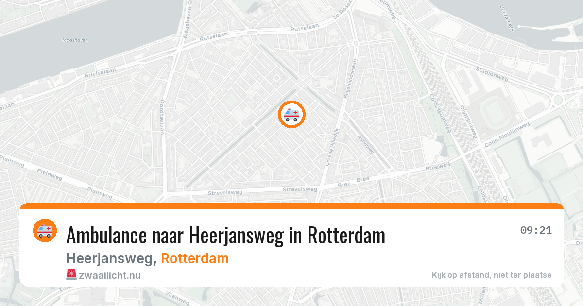 Ambulance naar Heerjansweg in Rotterdam — 27 jul 2026