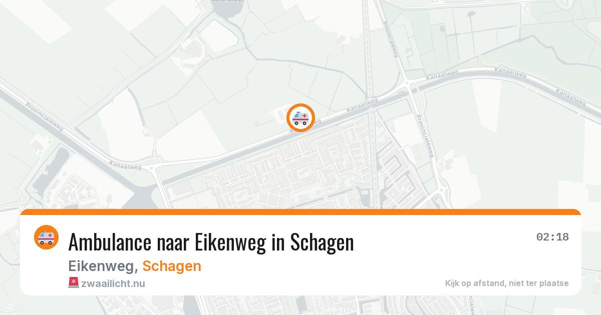 Ambulance naar Eikenweg in Schagen — 14 mei 2026