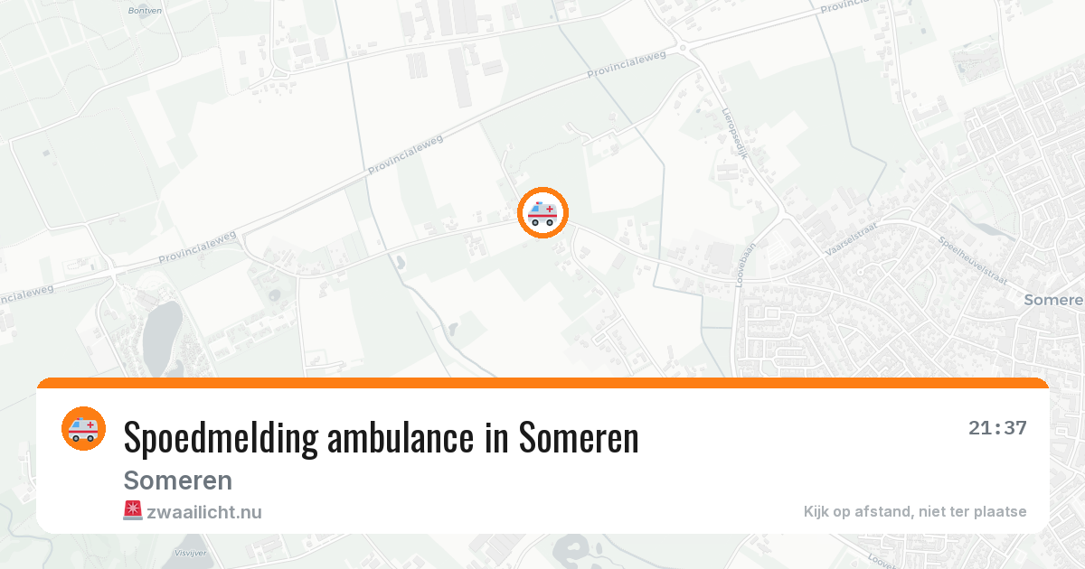 Spoedmelding ambulance in Someren — 10 jul 2026