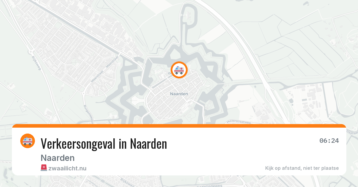 Verkeersongeval in Naarden — 19 jul 2026