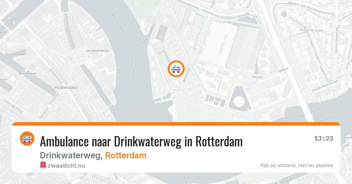 Ambulance naar Drinkwaterweg in Rotterdam — 17 apr 2026