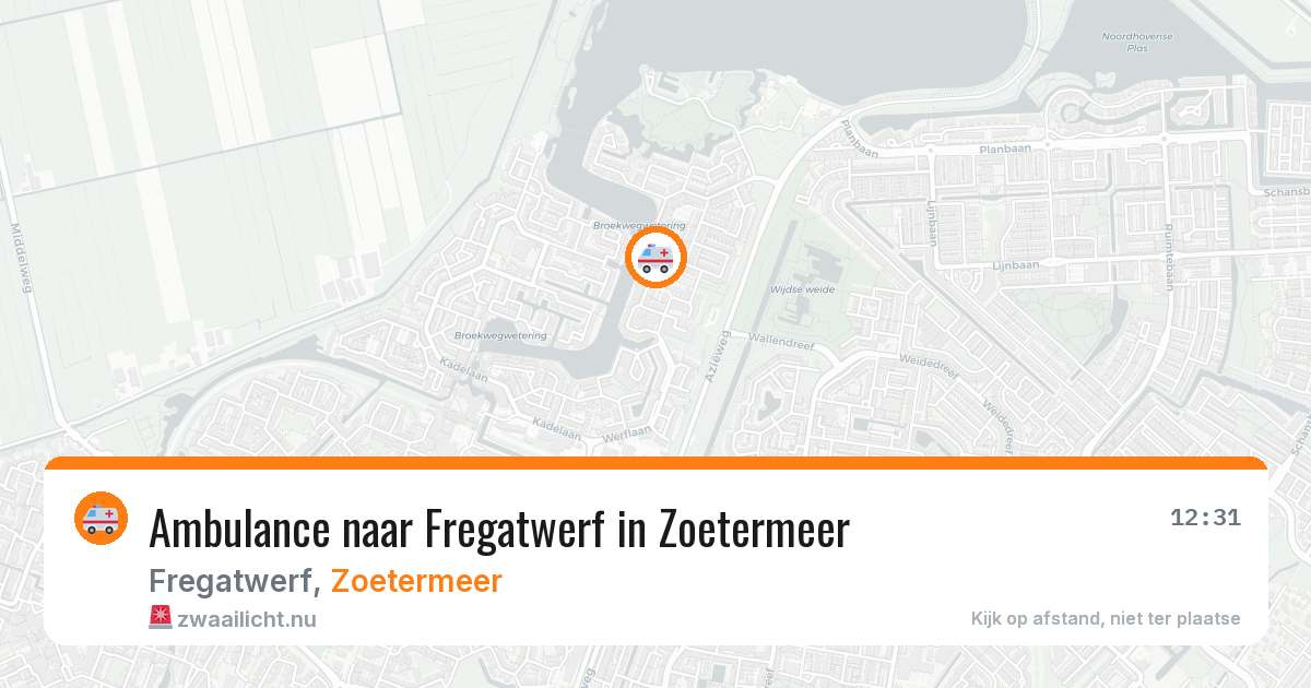 Ambulance naar Fregatwerf in Zoetermeer — 6 mei 2026