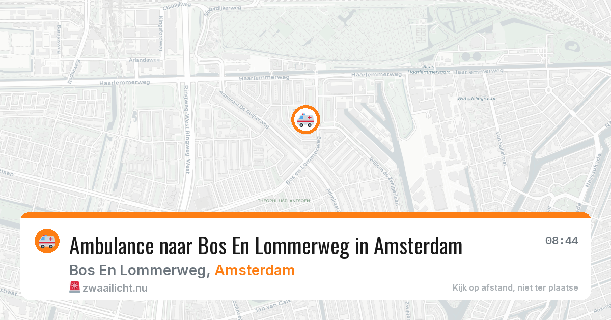 Ambulance naar Bos En Lommerweg in Amsterdam — 6 apr 2026