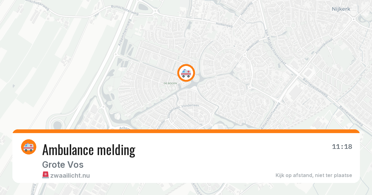 Ambulance melding — 14 jul 2026