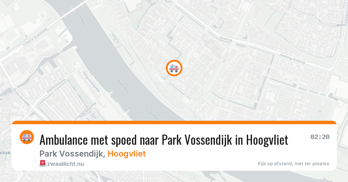 Ambulance met spoed naar Park Vossendijk in Hoogvliet — 3 mei 2026