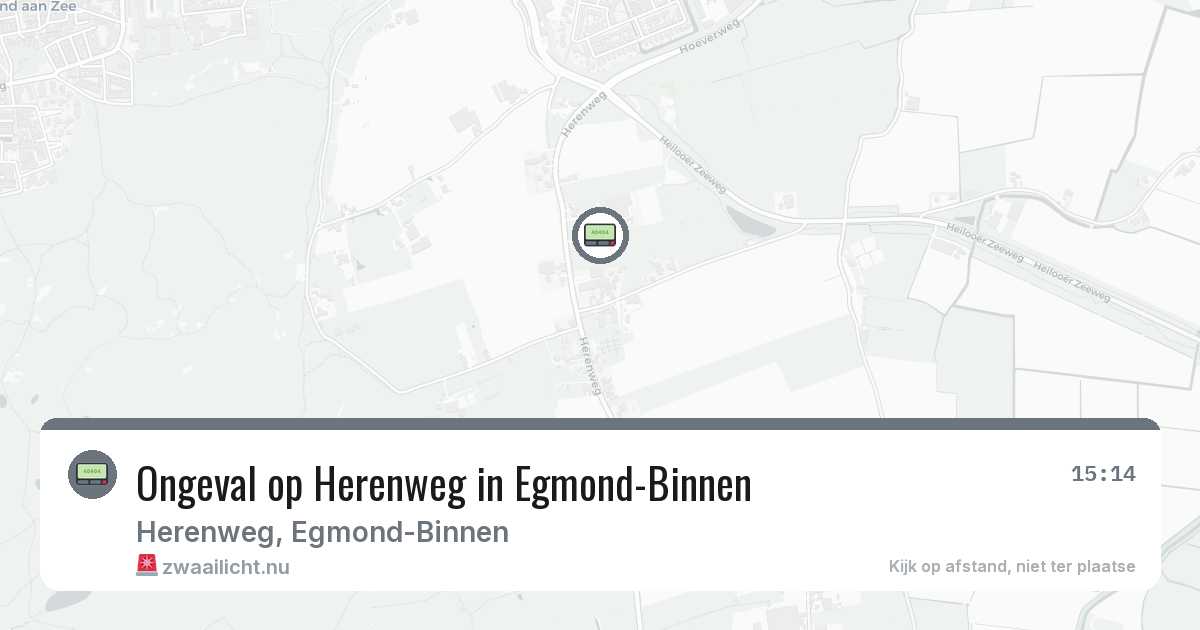 Ongeval op Herenweg in Egmond-Binnen — 5 mrt 2026