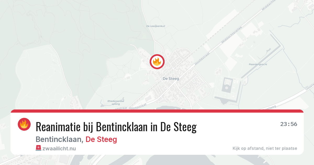 Reanimatie bij Bentincklaan in De Steeg — 27 mrt 2026