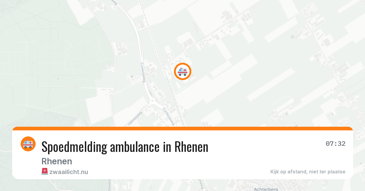 Spoedmelding ambulance in Rhenen — 19 jul 2026