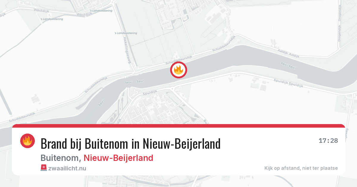 Brand bij Buitenom in Nieuw-Beijerland — 14 jul 2026