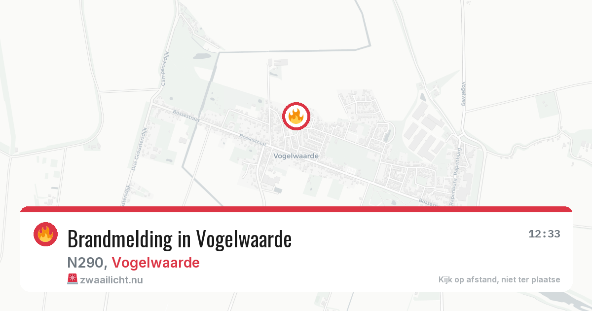 Brandmelding in Vogelwaarde — 11 jun 2026
