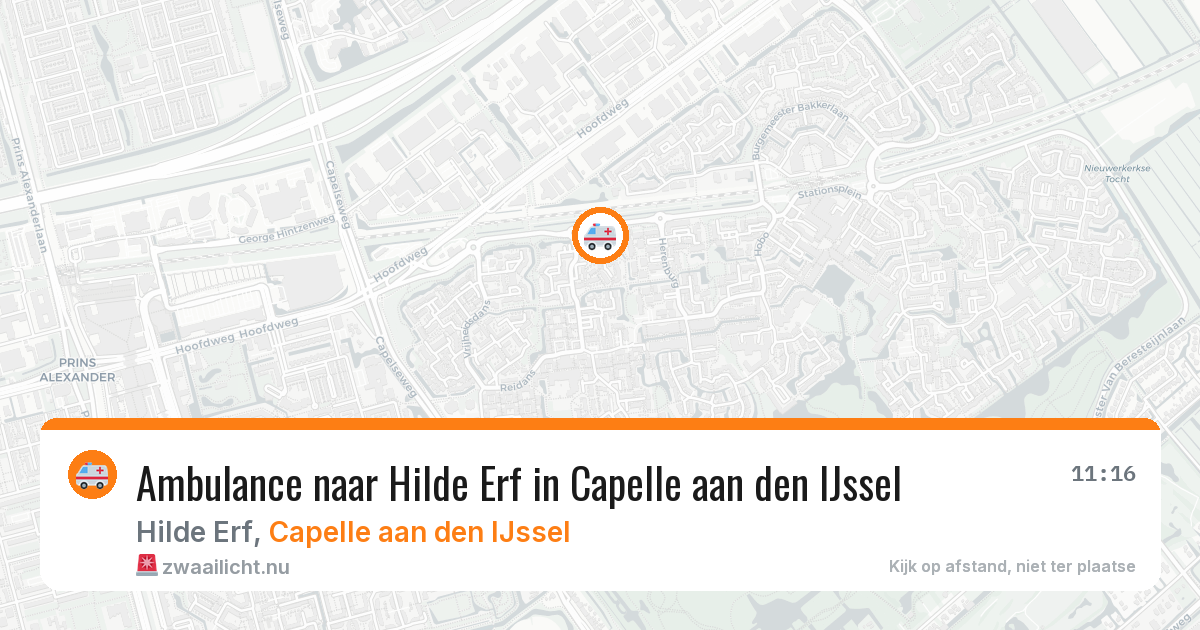 Ambulance naar Hilde Erf in Capelle aan den IJssel — 17 jul 2026