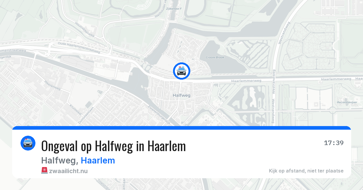 Ongeval op Halfweg in Haarlem — 21 jul 2026