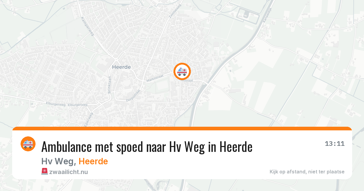 Ambulance met spoed naar Hv Weg in Heerde — 28 mei 2026