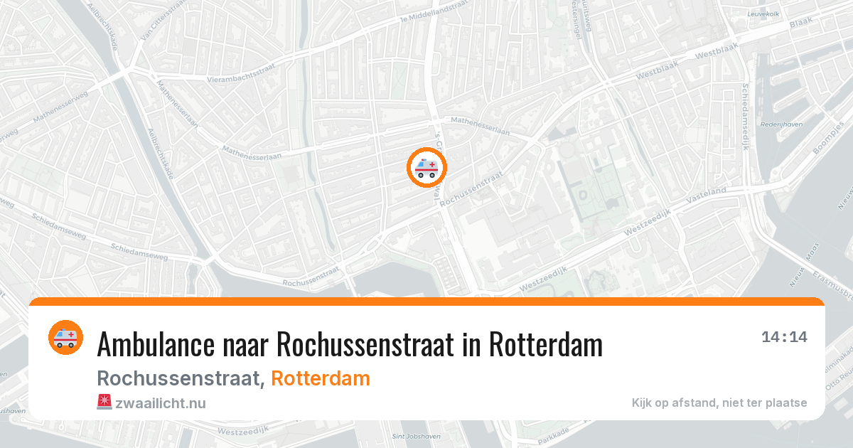 Ambulance naar Rochussenstraat in Rotterdam — 11 mei 2026