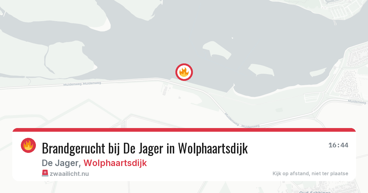 Brandgerucht bij De Jager in Wolphaartsdijk — 10 mei 2026