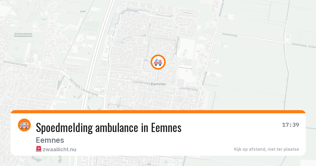 Spoedmelding ambulance in Eemnes — 13 jul 2026