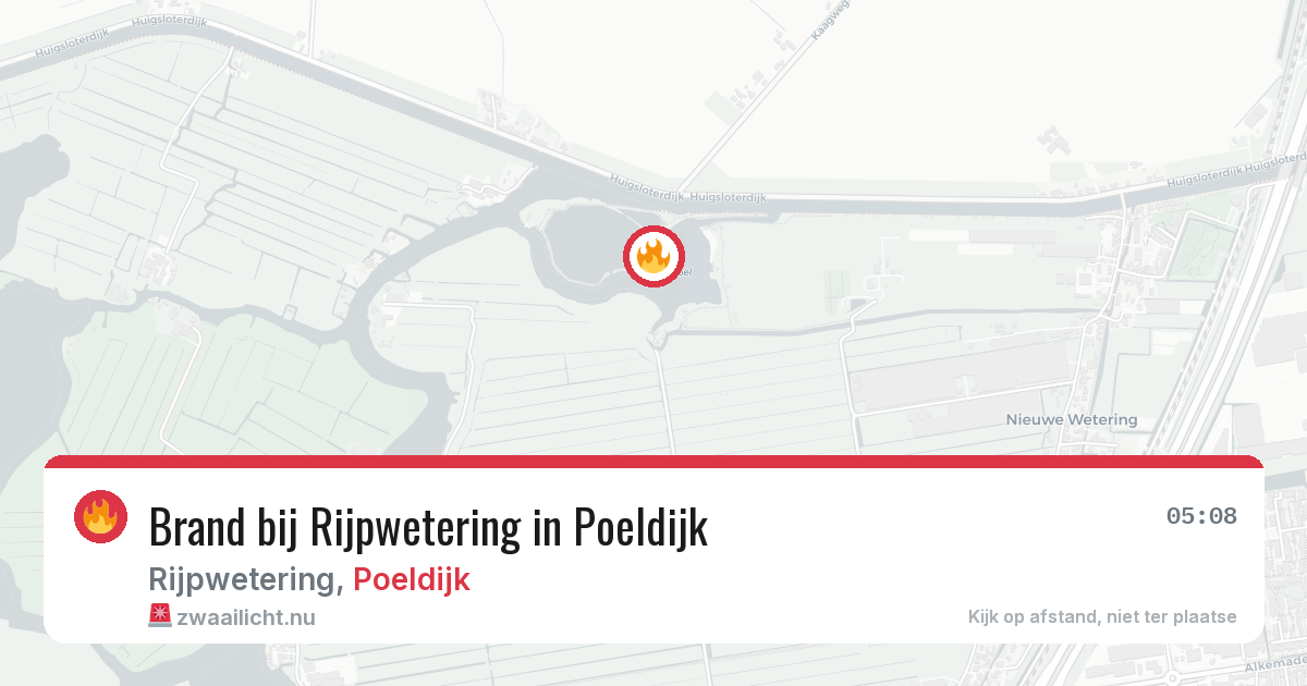 Brand bij Rijpwetering in Poeldijk — 17 apr 2026