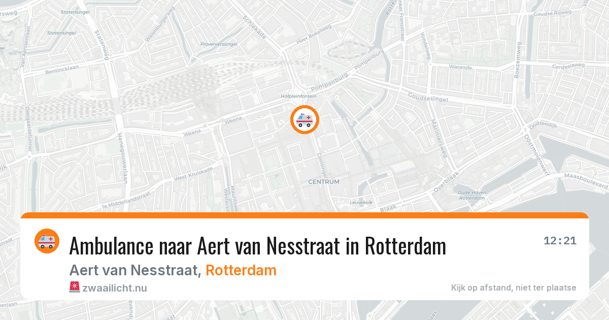 Ambulance naar Aert van Nesstraat in Rotterdam — 4 jun 2026