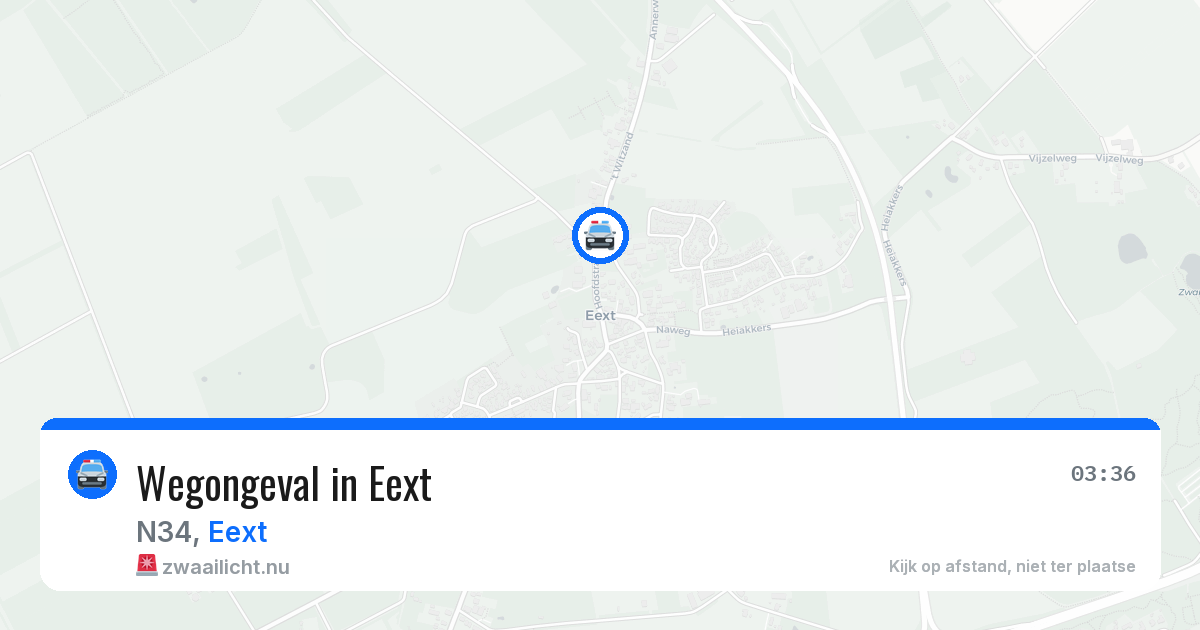 Wegongeval in Eext — 23 jul 2026