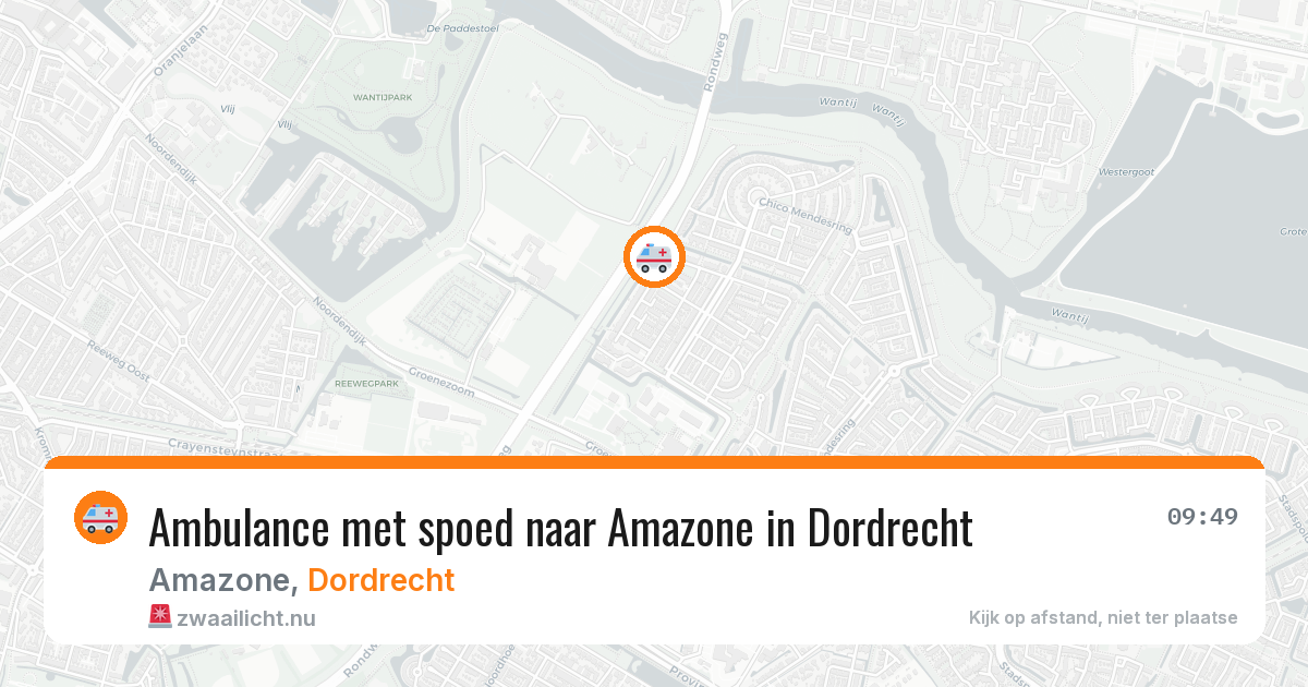 Ambulance met spoed naar Amazone in Dordrecht — 26 mrt 2026