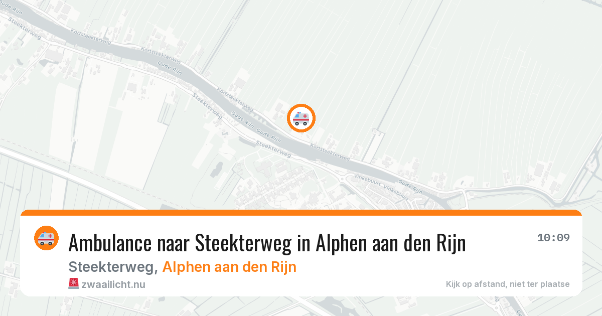 Ambulance naar Steekterweg in Alphen aan den Rijn — 6 apr 2026