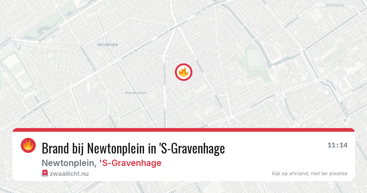 Brand bij Newtonplein in 'S-Gravenhage — 5 mei 2026