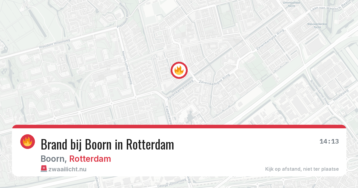 Brand bij Boorn in Rotterdam — 18 jul 2026