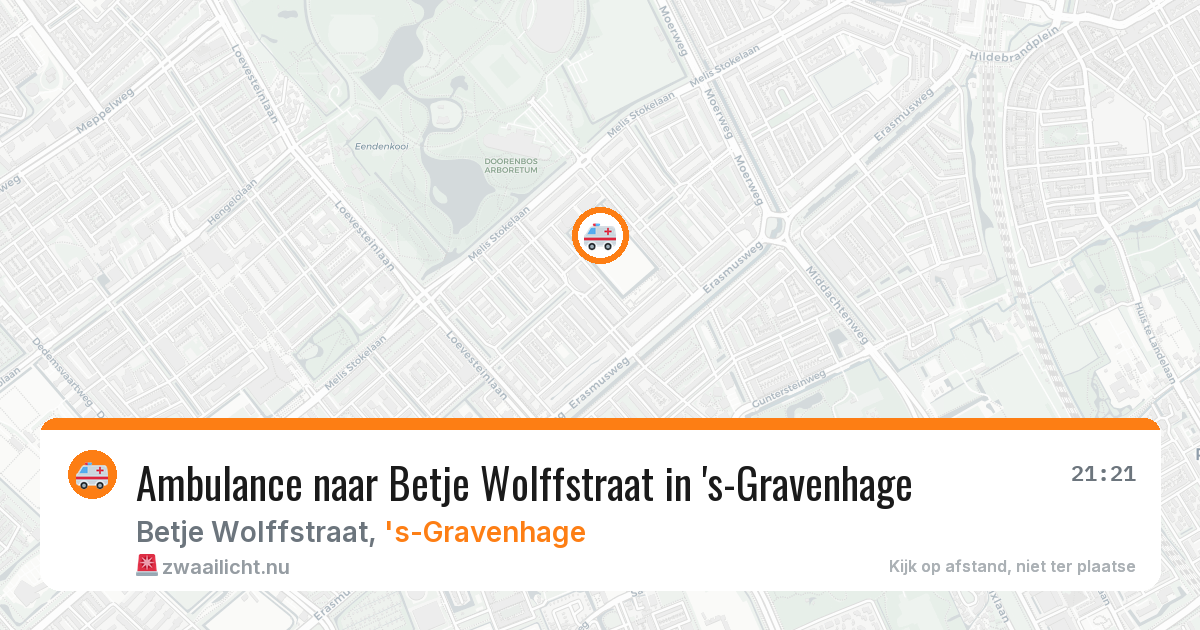 Ambulance naar Betje Wolffstraat in 's-Gravenhage — 9 mei 2026