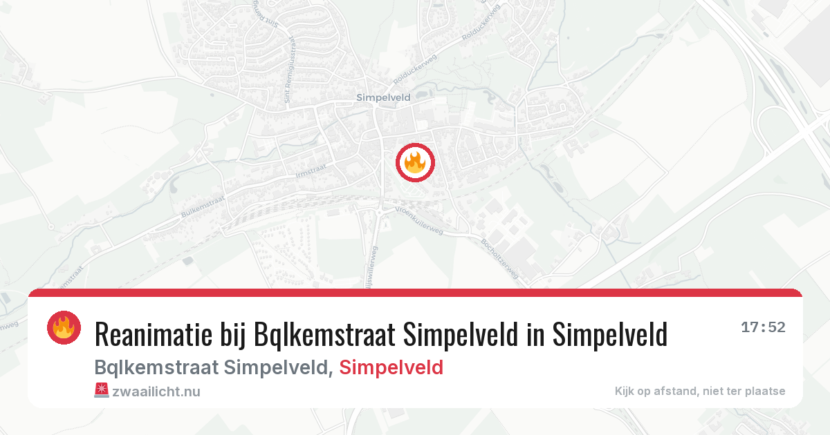 Reanimatie bij Bqlkemstraat Simpelveld in Simpelveld — 5 jun 2026