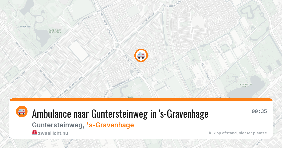 Ambulance naar Guntersteinweg in 's-Gravenhage — 22 jul 2026