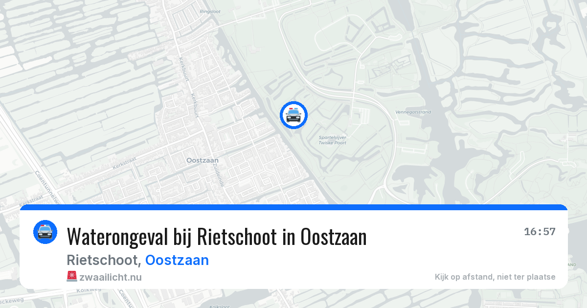 Waterongeval bij Rietschoot in Oostzaan — 1 jun 2026