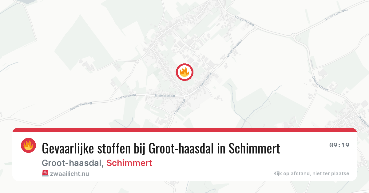 Gevaarlijke stoffen bij Groot-haasdal in Schimmert — 23 apr 2026