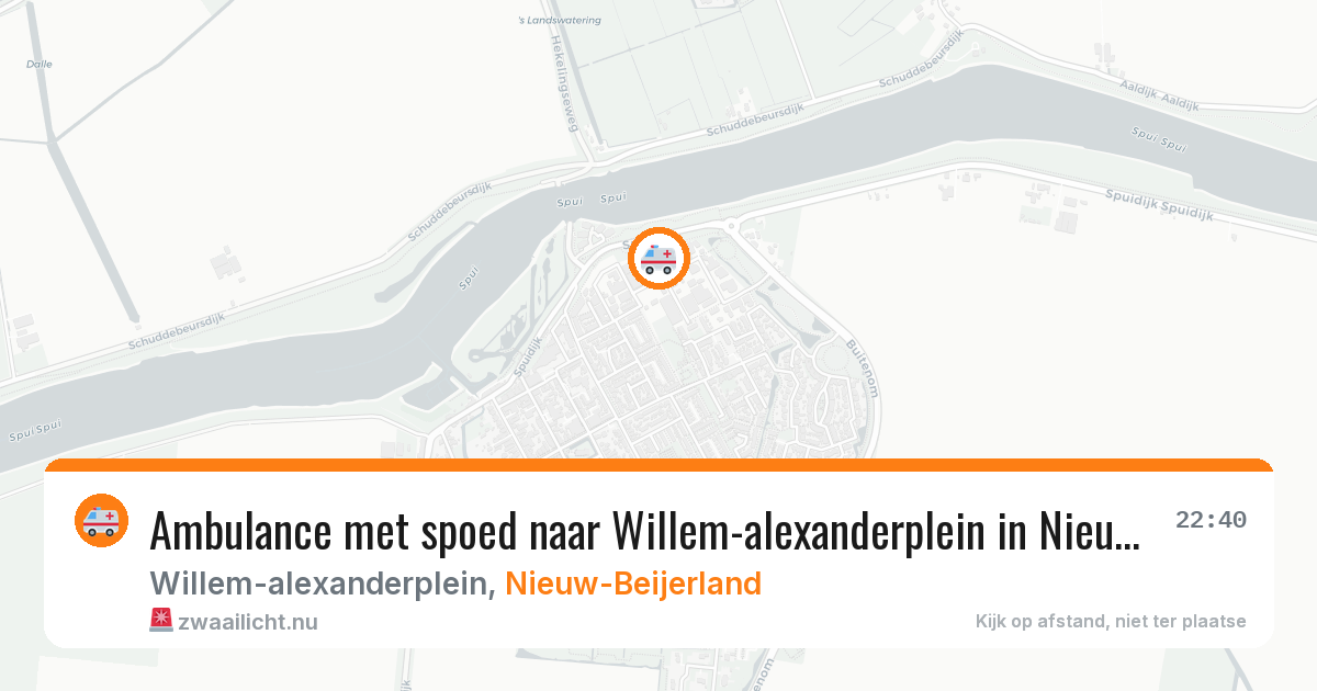 Ambulance met spoed naar Willem-alexanderplein in Nieuw-Beijerland — 7 apr 2026