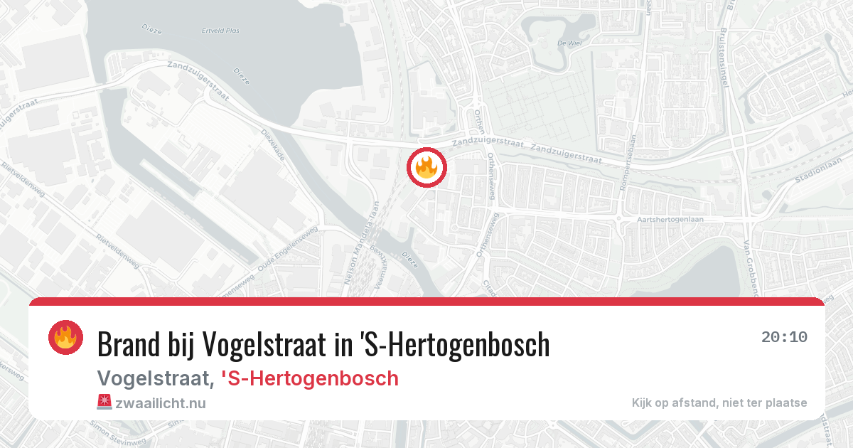 Brand bij Vogelstraat in 'S-Hertogenbosch — 14 jul 2026