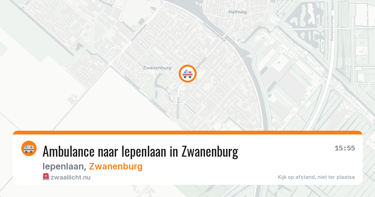 Ambulance naar Iepenlaan in Zwanenburg — 21 jul 2026