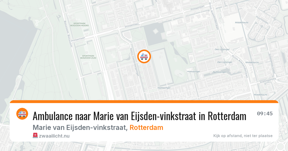 Ambulance naar Marie van Eijsden-vinkstraat in Rotterdam — 24 jul 2026