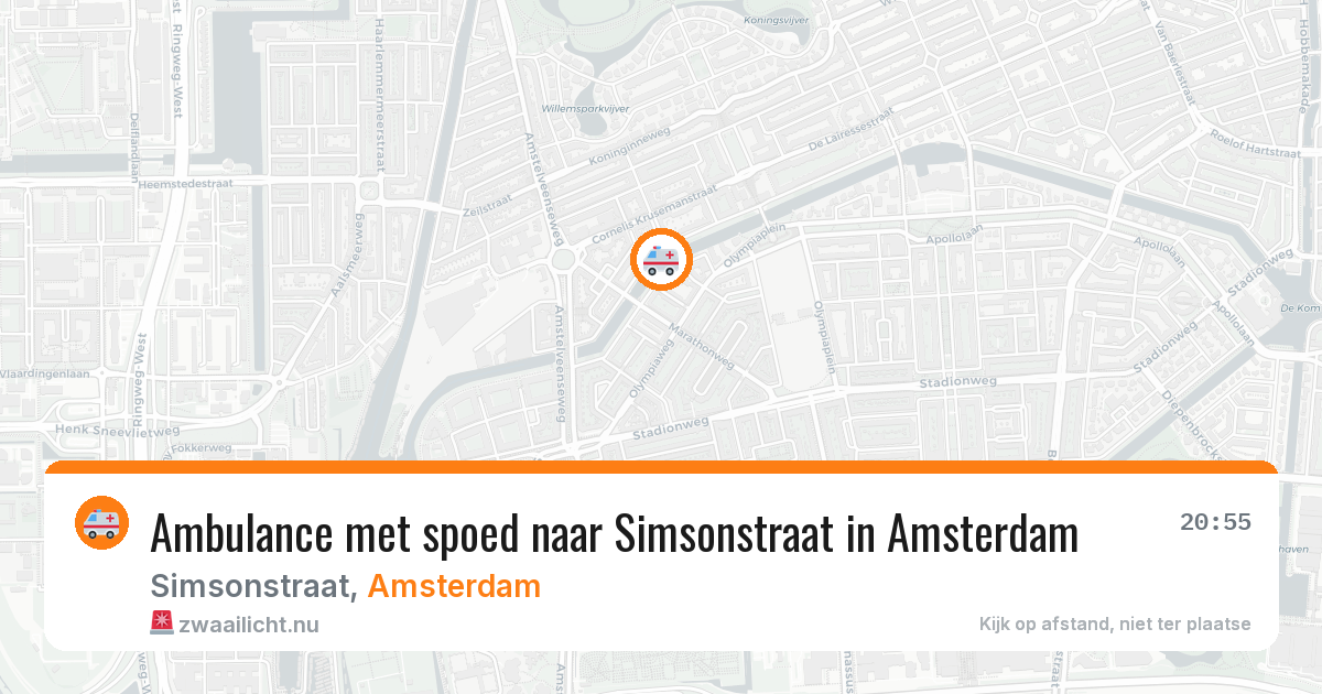 Ambulance met spoed naar Simsonstraat in Amsterdam — 22 mei 2026