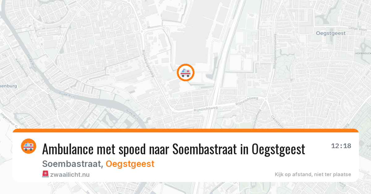 Ambulance met spoed naar Soembastraat in Oegstgeest — 15 feb 2026