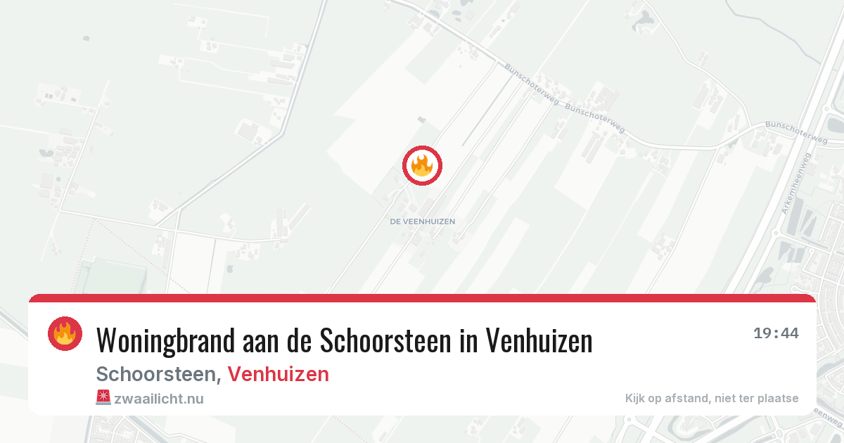 Woningbrand aan de Schoorsteen in Venhuizen — 17 jan 2026