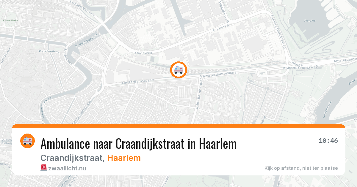 Ambulance naar Craandijkstraat in Haarlem — 17 jul 2026