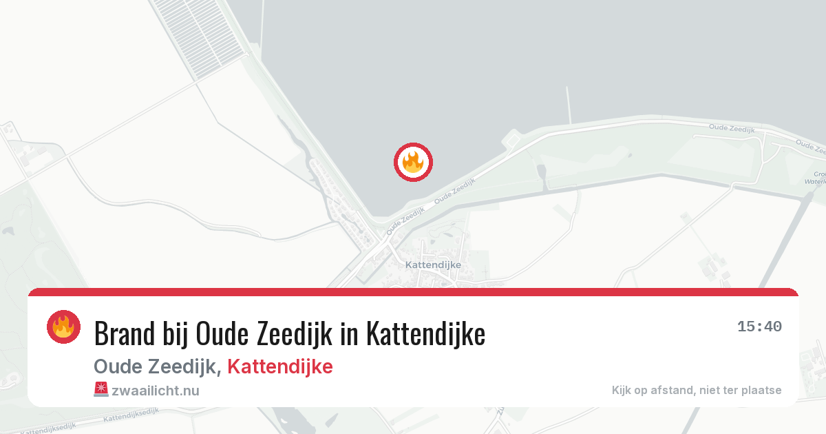 Brand bij Oude Zeedijk in Kattendijke — 25 feb 2026