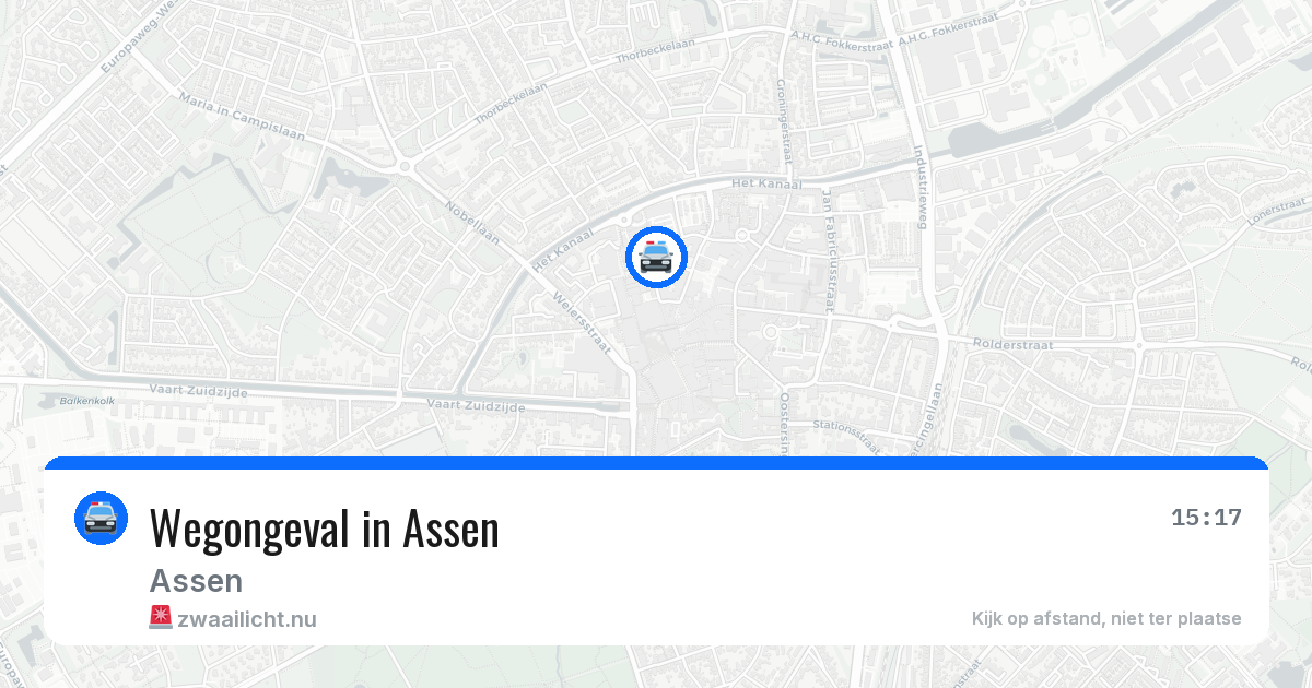 Wegongeval in Assen — 5 mei 2026