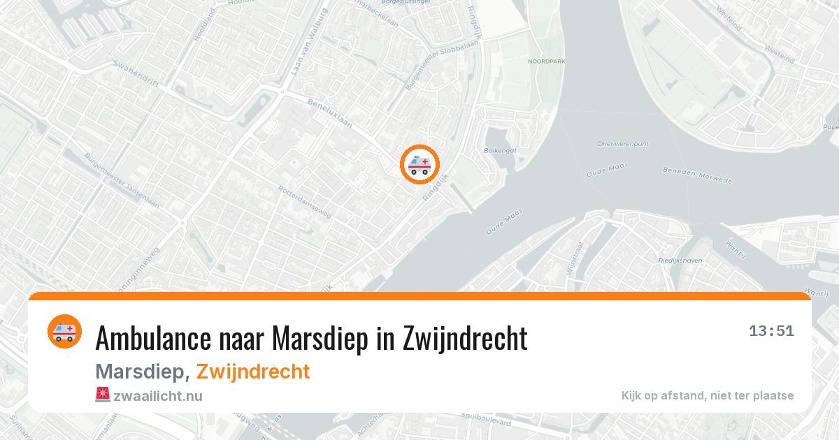 Ambulance naar Marsdiep in Zwijndrecht — 23 mrt 2026