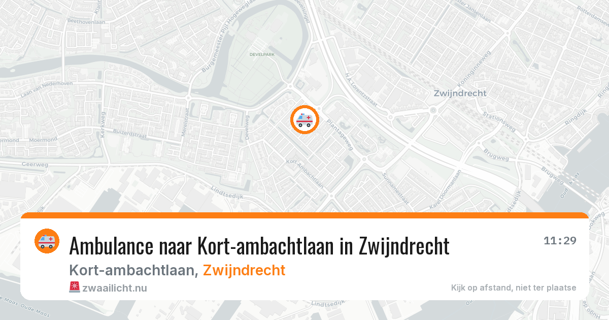Ambulance naar Kort-ambachtlaan in Zwijndrecht — 13 jul 2026