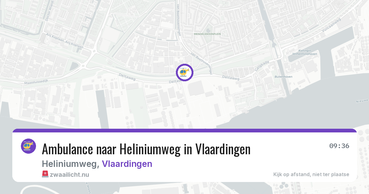 Ambulance naar Heliniumweg in Vlaardingen — 16 feb 2026