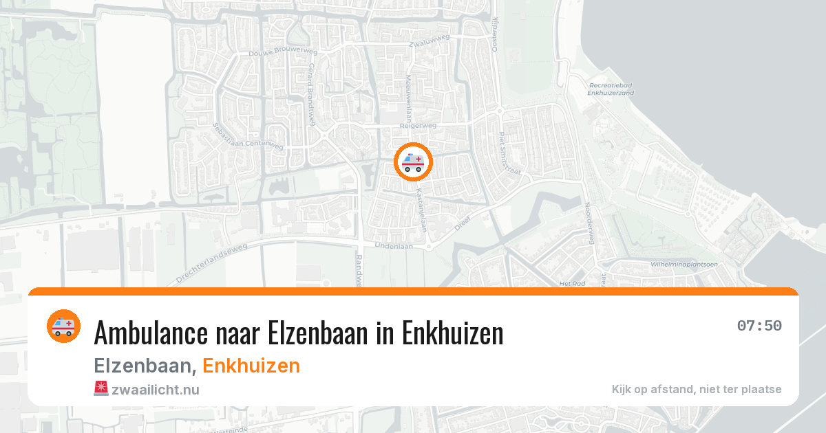 Ambulance naar Elzenbaan in Enkhuizen — 30 mei 2026