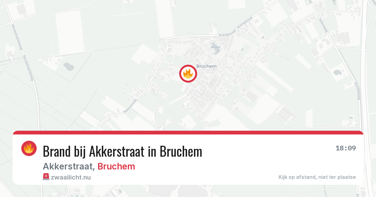 Brand bij Akkerstraat in Bruchem — 11 jul 2026